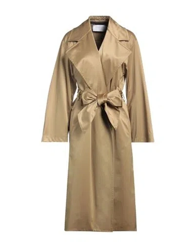Harris Wharf London Belt Clutch Satin Coat In Brown