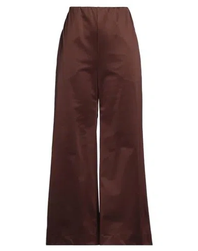 Harris Wharf London Woman Pants Brown Size 6 Polyester