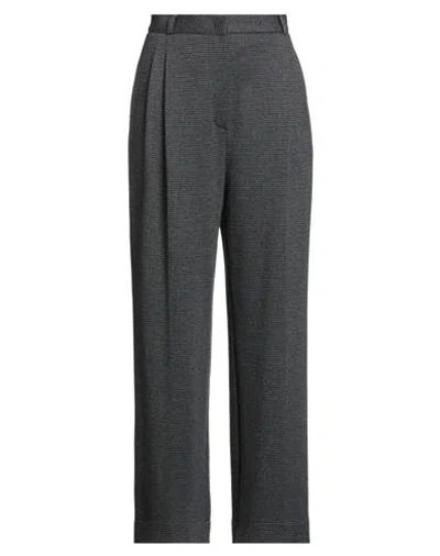 Harris Wharf London Woman Pants Charcoal Size 10 Cotton, Wool, Polyester In Gray