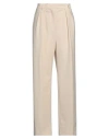 Harris Wharf London Woman Pants Cream Size 6 Polyester, Elastane In White