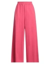 Harris Wharf London Woman Pants Fuchsia Size 6 Cotton, Polyester In Pink