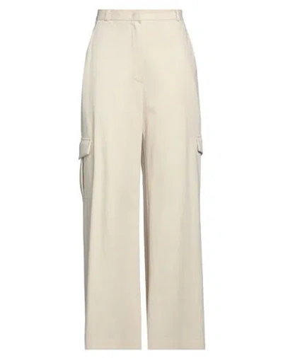 Harris Wharf London Woman Pants Ivory Size 4 Viscose, Polyamide, Elastane In White