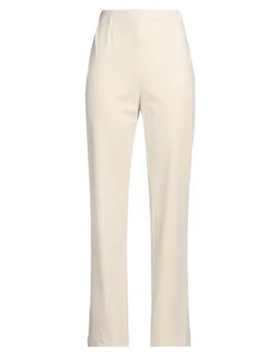 Harris Wharf London Woman Pants Ivory Size 4 Viscose, Polyamide, Elastane In White