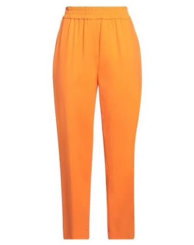 Harris Wharf London Woman Pants Orange Size 8 Viscose, Polyamide, Elastane