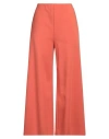 HARRIS WHARF LONDON HARRIS WHARF LONDON WOMAN PANTS RUST SIZE 8 POLYESTER, ELASTANE
