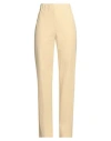 Harris Wharf London Woman Pants Yellow Size 8 Viscose, Polyamide In Yellow
