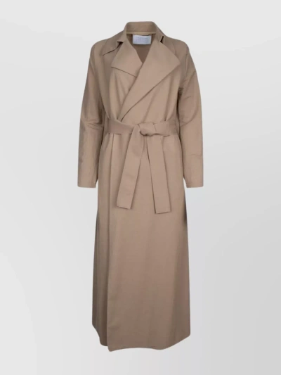 Harris Wharf London Women's Belted Trench Coat In Brown
