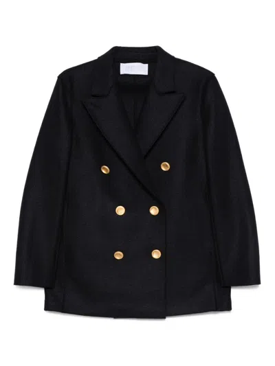HARRIS WHARF LONDON WOMEN'S COATS BLUE