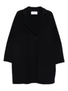Harris Wharf London Wool Fabric Long Sleeves Coats With Notched Lapels In Blue