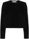 Harris Wharf London Women Collarless Jacket With S. P. Superfine Merino
