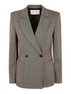 Harris Wharf London Double-breasted Blazer In Marrón
