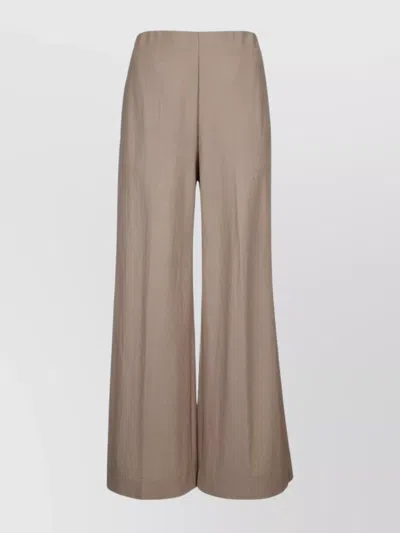 HARRIS WHARF LONDON WOMEN FLARED TROUSERS RAYON