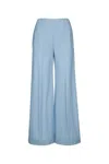 Harris Wharf London Women Flared Trousers Rayon In Blue