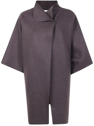 Harris Wharf London Women Kimono Mantle Pressed Wool In Pink