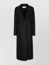 Harris Wharf London Women Long Maxi Coat Pressed Wool In Black