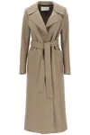 Harris Wharf London Long Pressed Wool Coat In Brown