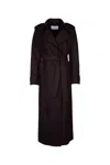 Harris Wharf London Coats In Dark Brown