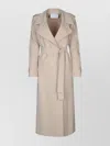 Harris Wharf London Long Coat In Pressed Wool