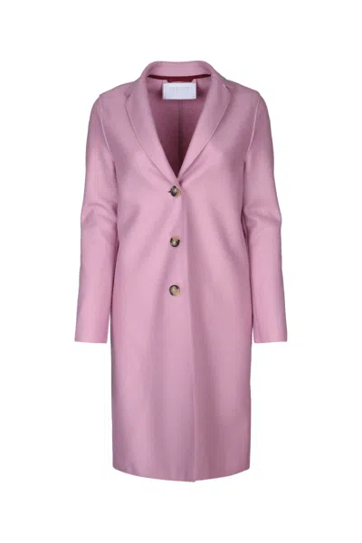 Harris Wharf London Women Overcoat Light Pressed Wool In Dustyrose