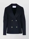 Harris Wharf London Women Peacoat Diagonal Crafted With Loro Piana Fab