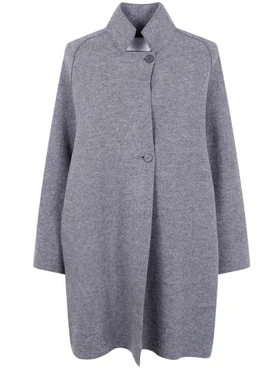Harris Wharf London Women Raglan Cape Boiled Wool In Gray