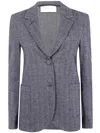 Harris Wharf London Women Stand Up Collar Blazer Patterned Moleskin In Gray