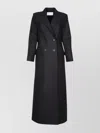 Harris Wharf London Women's Tailored Long Coat Double Breasted In Black