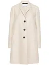 Harris Wharf London Felted Cashmere Single-breasted Coat In Brown