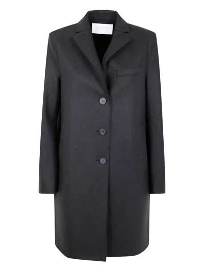 Harris Wharf London Women Topcoat Pressed Wool In Gray