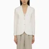 Harris Wharf London Single-breasted Blazer Jacket Chest Pocket In White