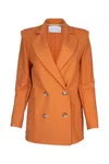 Harris Wharf London Women Oversized D.b. Blazer With S.p. Rayon In Orange