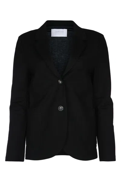 Harris Wharf London Women's Stand Up Collar Blazer Rayon In Black