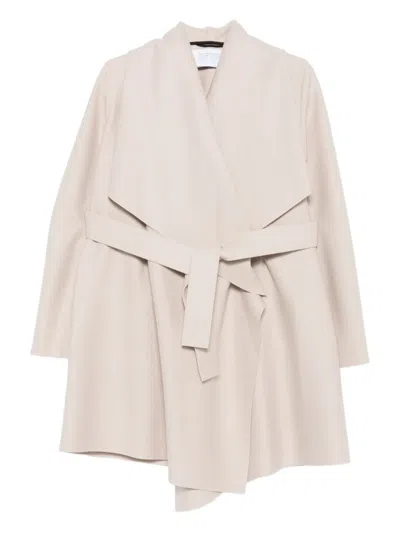 HARRIS WHARF LONDON WOOL BELTED COAT