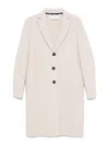 Harris Wharf London Wool Coat In Neutral