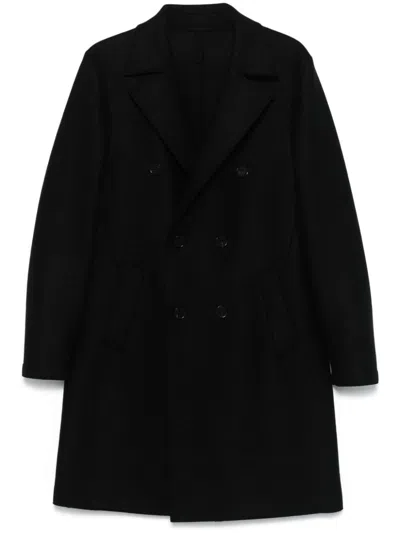 Harris Wharf London Wool Coat In Black