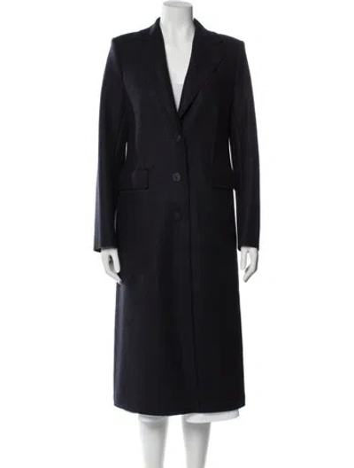 Pre-owned Harris Wharf London Wool Coat In Blue