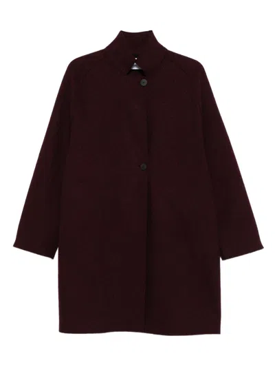 Harris Wharf London Self-portrait Knitted Mini Skirt In Burgundy