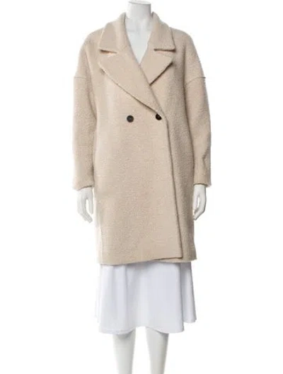 Pre-owned Harris Wharf London Wool Coat In Neutral