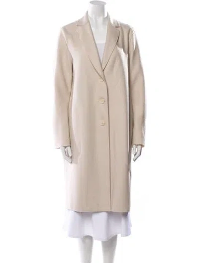 Pre-owned Harris Wharf London Wool Coat In Neutral