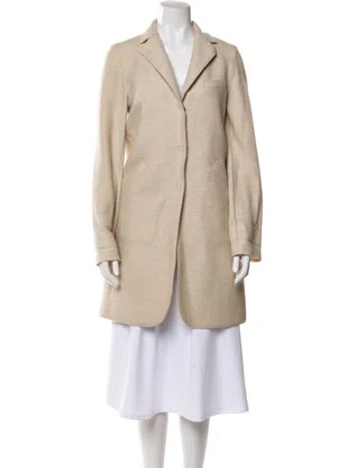 Pre-owned Harris Wharf London Wool Coat In Neutral