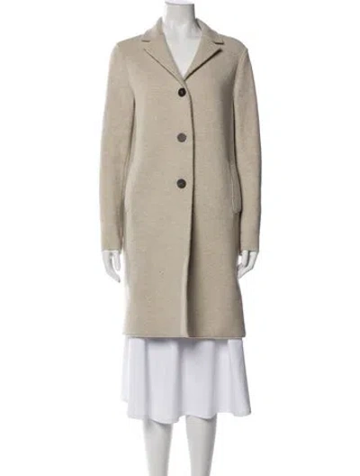 Pre-owned Harris Wharf London Wool Coat In Neutral