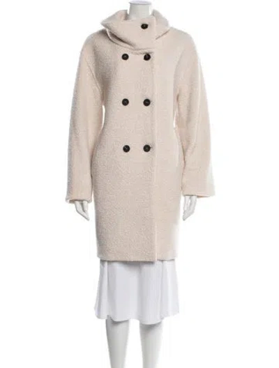 Pre-owned Harris Wharf London Wool Coat In Neutral