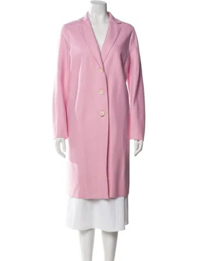 Pre-owned Harris Wharf London Wool Coat In Pink