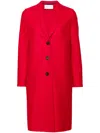 Harris Wharf London Wool Coat In Red