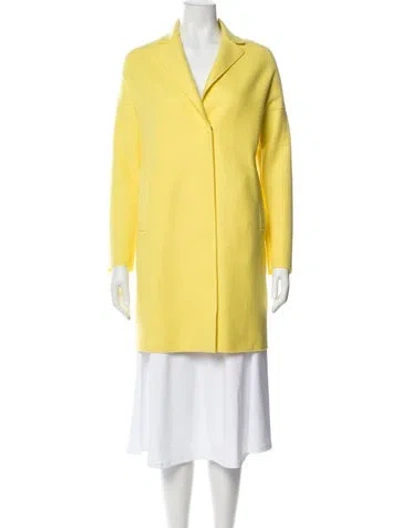 Pre-owned Harris Wharf London Wool Evening Jacket In Yellow