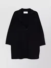 Harris Wharf London Wool Fabric Long Sleeves Coats With Notched Lapels In Black
