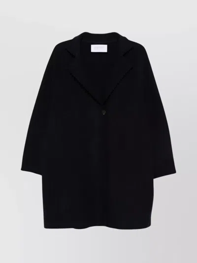 HARRIS WHARF LONDON WOOL FABRIC LONG SLEEVES COATS WITH NOTCHED LAPELS