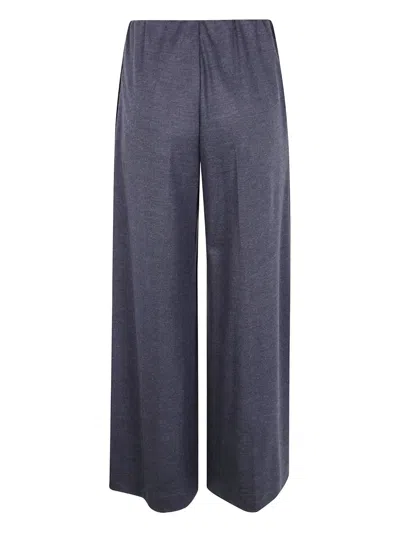 Harris Wharf London Wool High-waist Trousers In Blue
