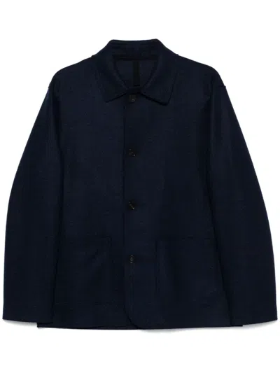 Harris Wharf London Wool Jacket In Blau