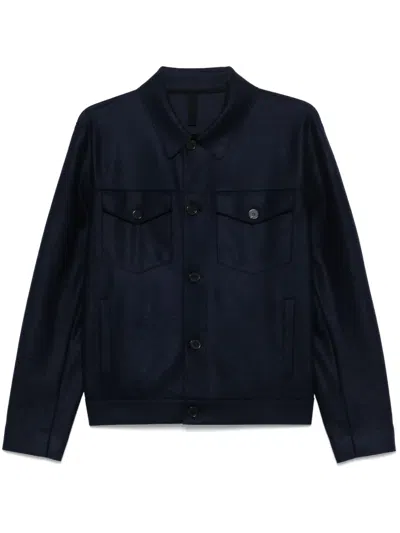Harris Wharf London Wool Jacket In Blue
